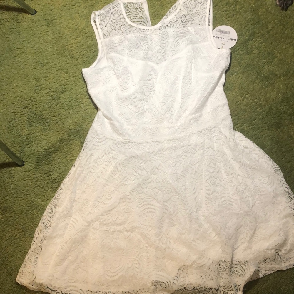White lace dress